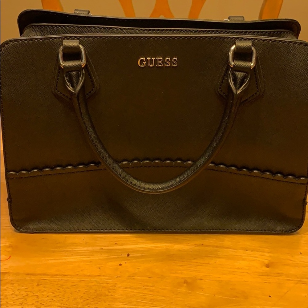 Black three section purse